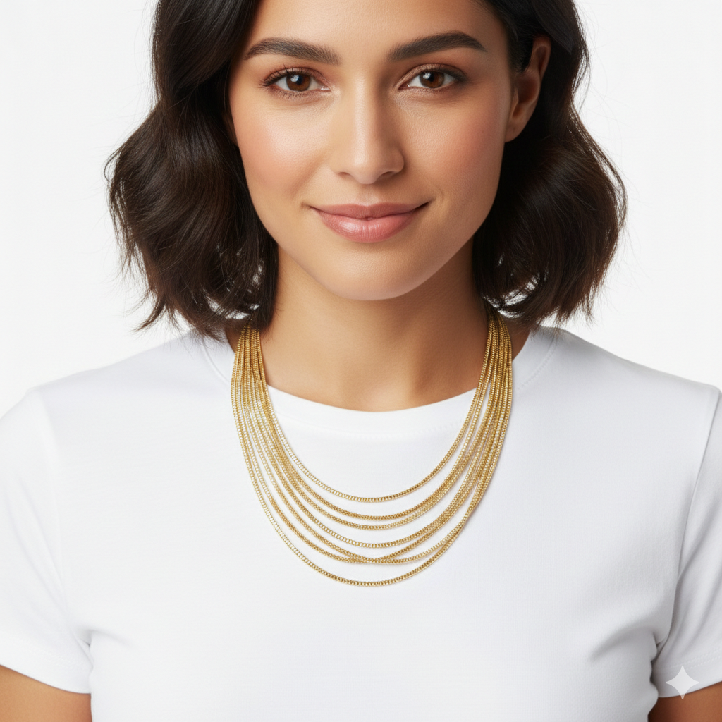 Halsketting Ziper metal