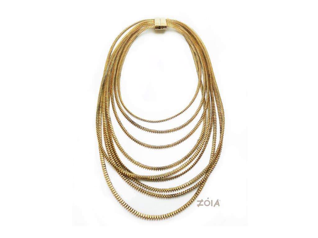 Halsketting Ziper metal