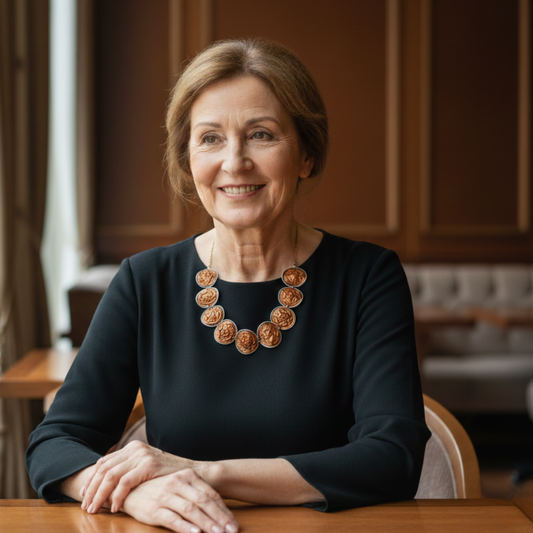 bZOIA Halsketting Dupla Face Caps – Handgemaakte Elegantie uit Koffiecapsules